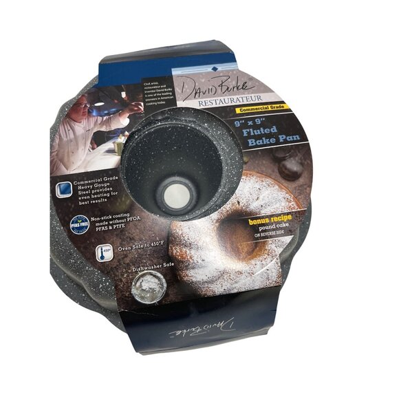 David Burke Restaurateur 9" X 9" Fluted Bake Pan Non-Stick Heavy-Gauge Steel New - Picture 4 of 7